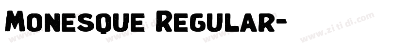 Monesque Regular字体转换